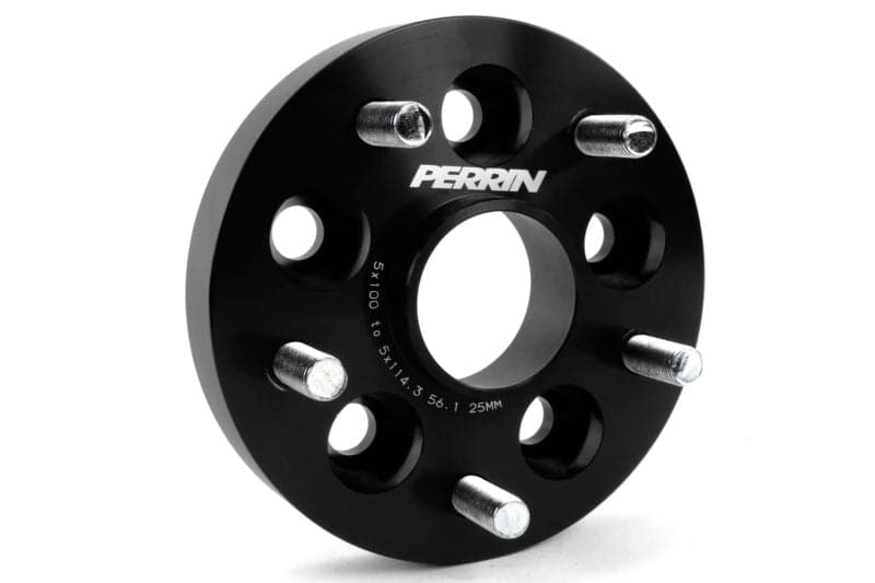 PERRIN Wheel Adapter 25mm Bolt-On Type 5x100 to 5x114.3 w/ 56mm Hub (Set of 2) (perPSP-WHL-226BK)