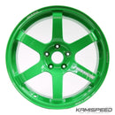 Rueda Volk Racing TE37 Saga 18x9.5 +38 5x114.3 en GT Green