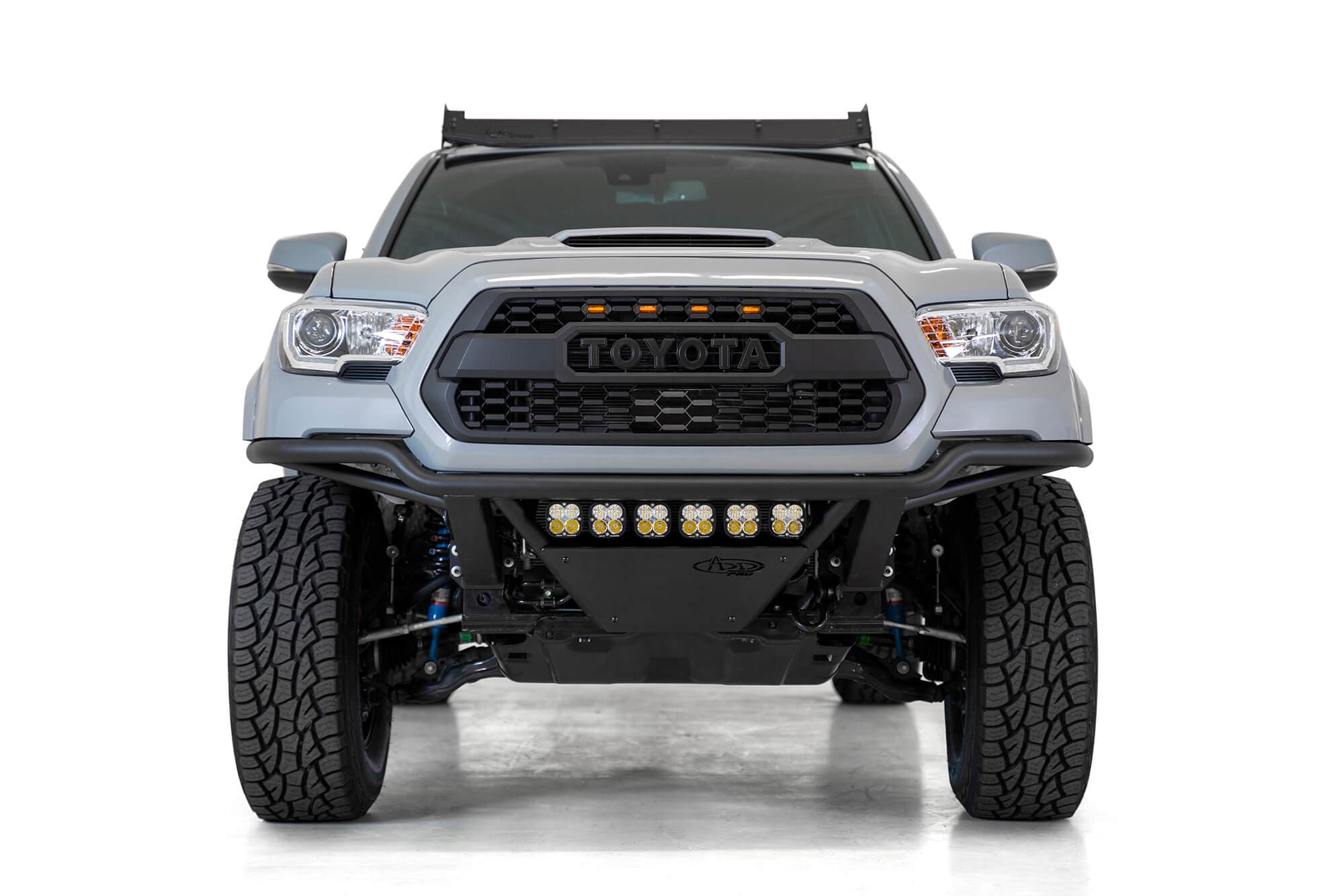 Addictive Desert Designs 16+ Toyota Tacoma PRO Bolt-On Front Bumper - Hammer Black (addF688102100103)