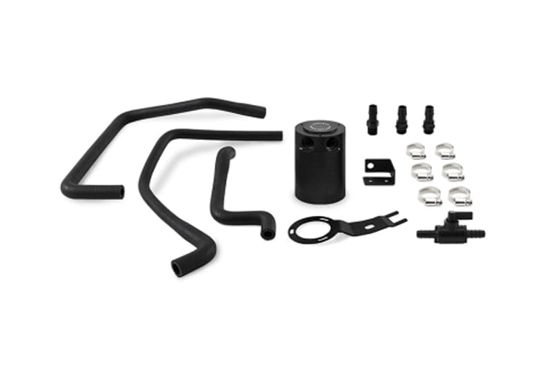 Mishimoto Baffled Oil Catch Can Kit - Black for 2016+ Mazda Miata (misMMBCC-MIA-16PBE)