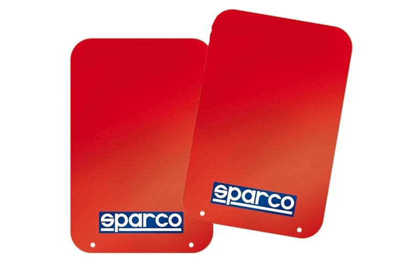 Sparco Universal Mud Flap Pair Red (spa03791RS)