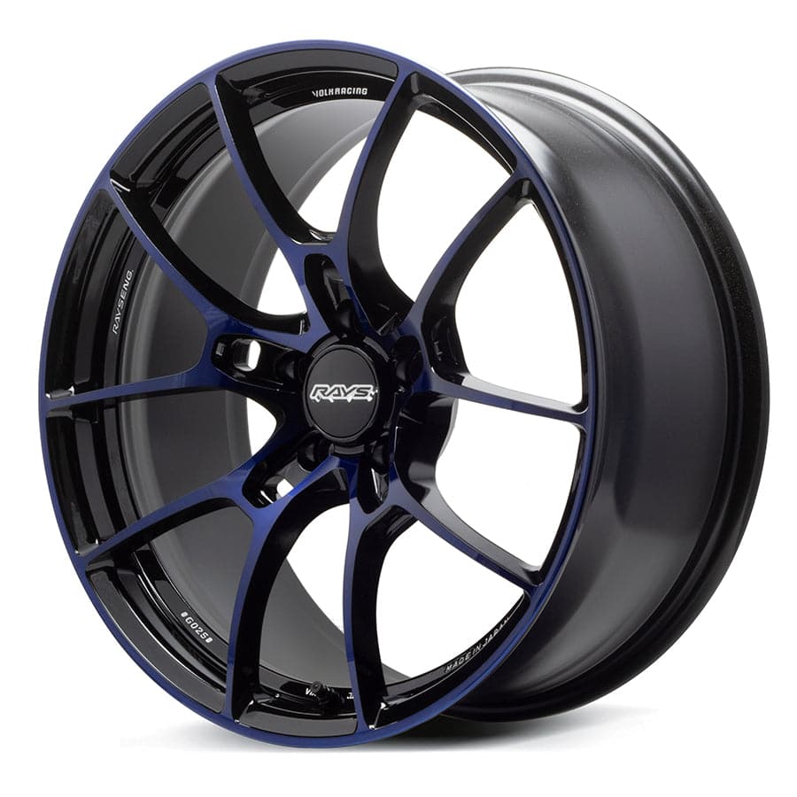 Rueda Volk Racing G025 19x9.5" 5x114.3 +38mm en Azul Oscuro/DC