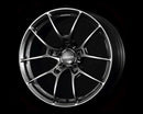 Rueda Volk Racing G025 18x9.5" 5x114.3 + Rueda de 38 mm en metal negro brillante con borde de llanta DC 