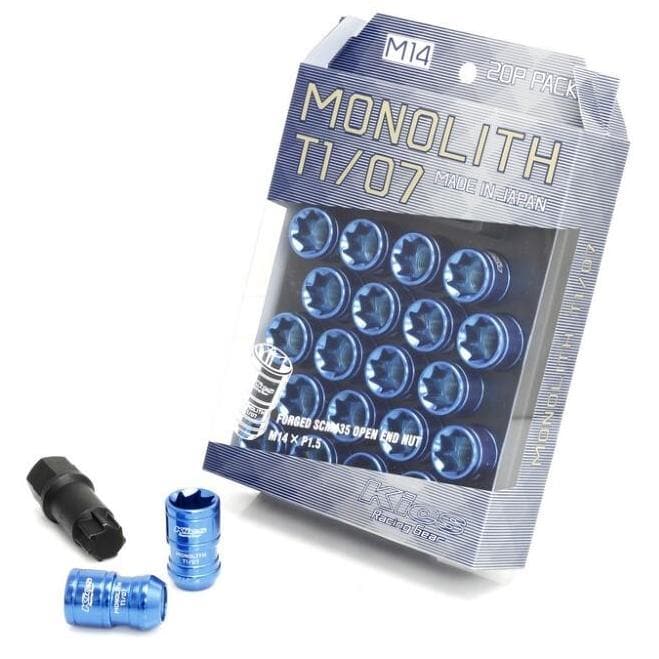 Project Kics Monolith T1/07 Juego de tuercas azul 14x1.5 | 2017+ Cívico Tipo R (WMN04U)