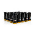 Project Kics R40 Iconix 14X1.50 Black Capless Lugs w. Locks (16 lugs + 4 locks)