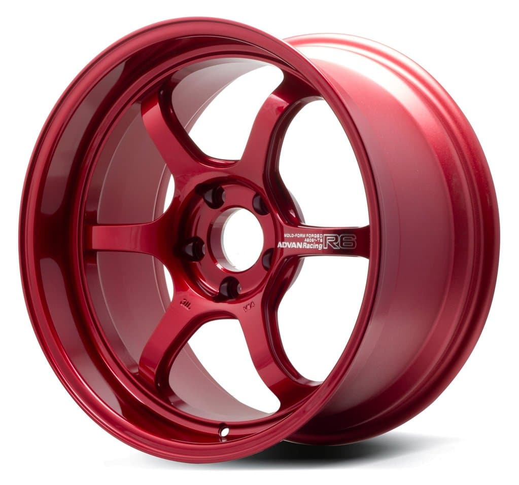 Rueda Advan R6 18x9.5 +45 5-120 Racing Candy Red