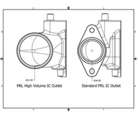 Salida de intercooler de alto volumen de PRL Motorsports para Honda Civic 1.5T 2022+ (PRL-HC11-IC-OUT-HV)