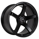 Enkei Kojin 18x8.5 45mm Offset 5x100 Patrón de pernos 72.6mm Diámetro de orificio Rueda negra mate