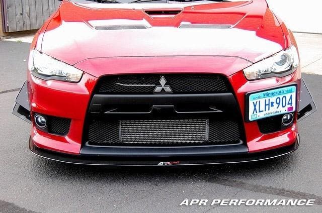 APR Carbon Fiber Wind Splitter With Rods EVO 10 08+