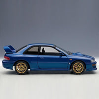 AUTOart 1:18 Die Cast Model of the Subaru Impreza 22B STi in Blue