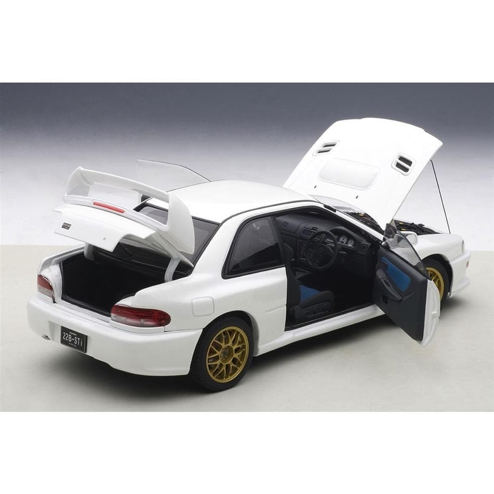 AUTOart Modelo fundido a presión 1:18 - Subaru Impreza 22B STi - Versión mejorada blanca