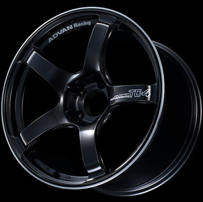 Advan Racing TC-4 18x9.5 +45 5-114.3 | Rueda Racing Black Gunmetallic y Ring (15+ WRX STI)