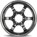 Advan RG-D2 Rueda cromada negra de 17x8,5" -10MM 6x139,7 (YAT7H-10KSBK)