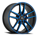 Konig Myth 19x8.5 5x114.3 ET40 Negro brillante con capa transparente tintada en azul