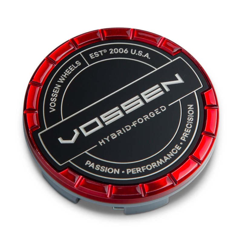 Vossen Billet Sport Cap - Large - Hybrid Forged - Vossen Red (CAP-BSC-LG-HF-RD)