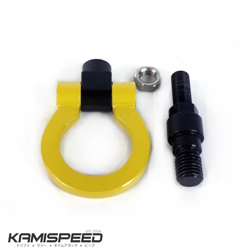 Beatrush Yellow Front Tow Hook - Honda CR-Z / Fit / Insight