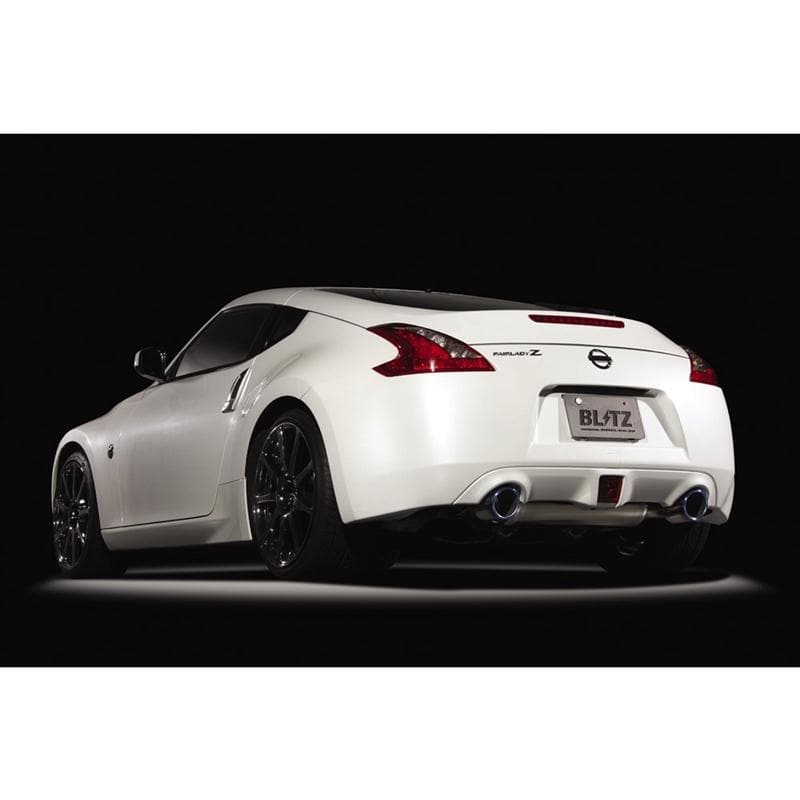 Escape doble con respaldo de gato Blitz NUR-CTi - Nissan 370Z 2009+