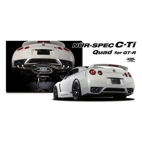 Blitz NUR-CTi Quad Cat-Back Exhaust - 2009-2010 Nissan GT-R