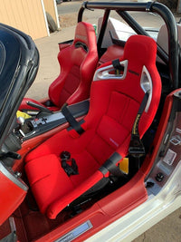 Asiento envolvente Bride AiR - Carcasa de FRP / Tela roja