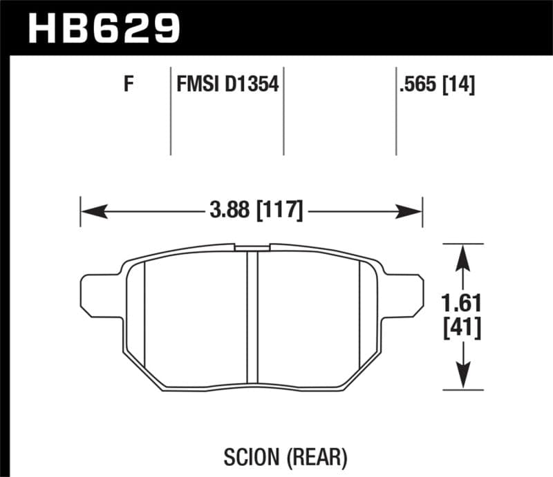 Hawk 2019+ Corolla y otros modelos Pastillas de freno traseras HPS 5.0