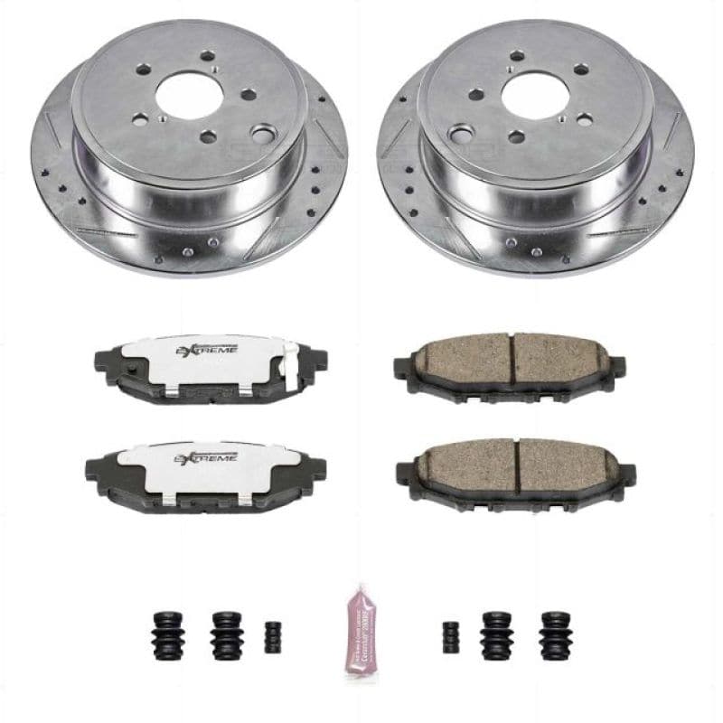 Power Stop 13-16 Subaru BRZ Rear Z26 Street Warrior Brake Kit (K4631-26)