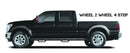 N-Fab Nerf Step 16-17 Toyota Tacoma Double Cab 6ft Bed - Gloss Black - W2W - 3in