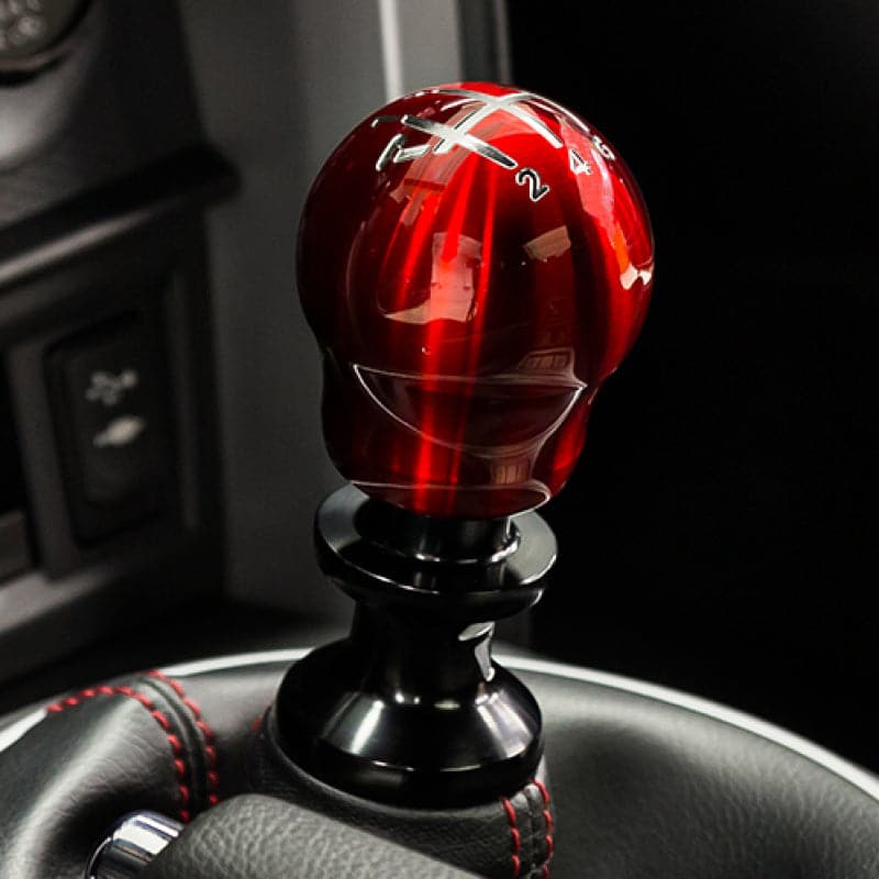 Raceseng Contour Shift Knob (Gate 1 Engraving) M12x1.25mm Adapter - Red Translucent