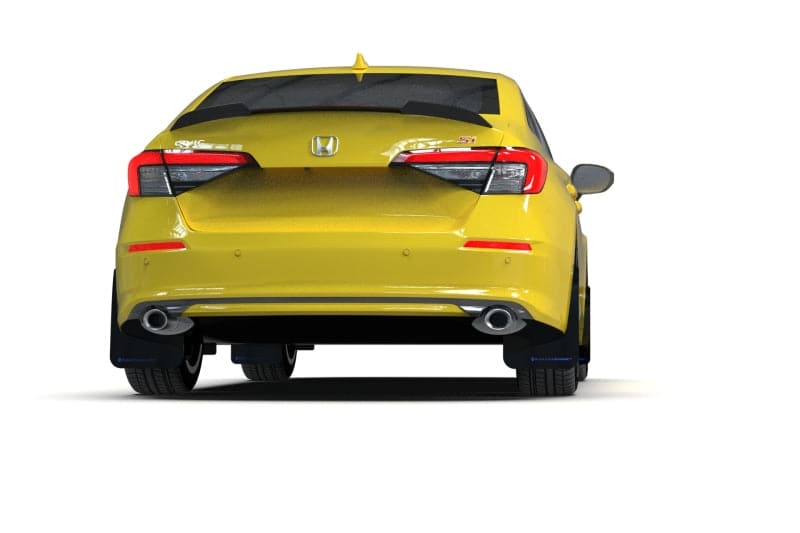 Rally Armor 2022+ Honda Civic (Incl. Si/Sport/Touring) UR Black Mud Flap w/ Grey Logo