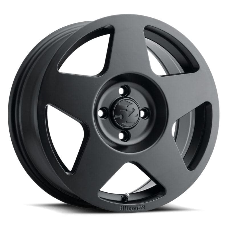 quince52 Tarmac 17x7.5 4x108 42mm ET 63.4mm Rueda negra de asfalto con orificio central (TARAB-77548+42)