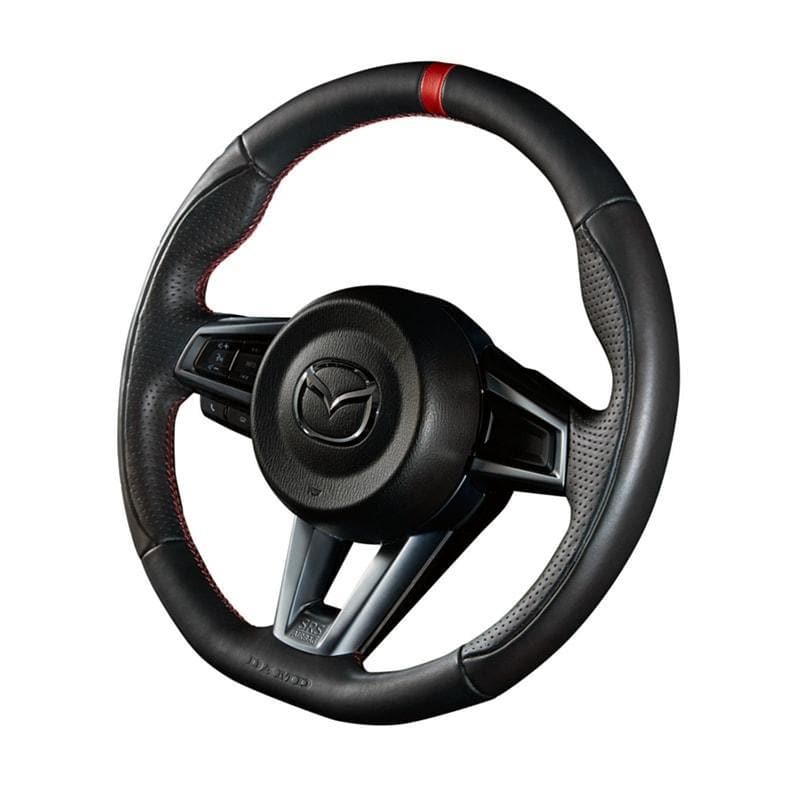 DAMD D-Shaped Leather Steering Wheel - 2016+ Mazda MX-5 Miata