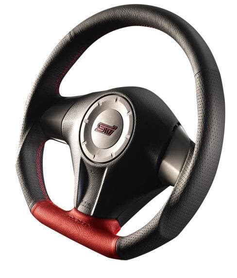 DAMD D-Shaped Red Formula Steering Wheel Subaru WRX/STi (08-14), Legacy/Outback (08-09), Forrester (09-13)