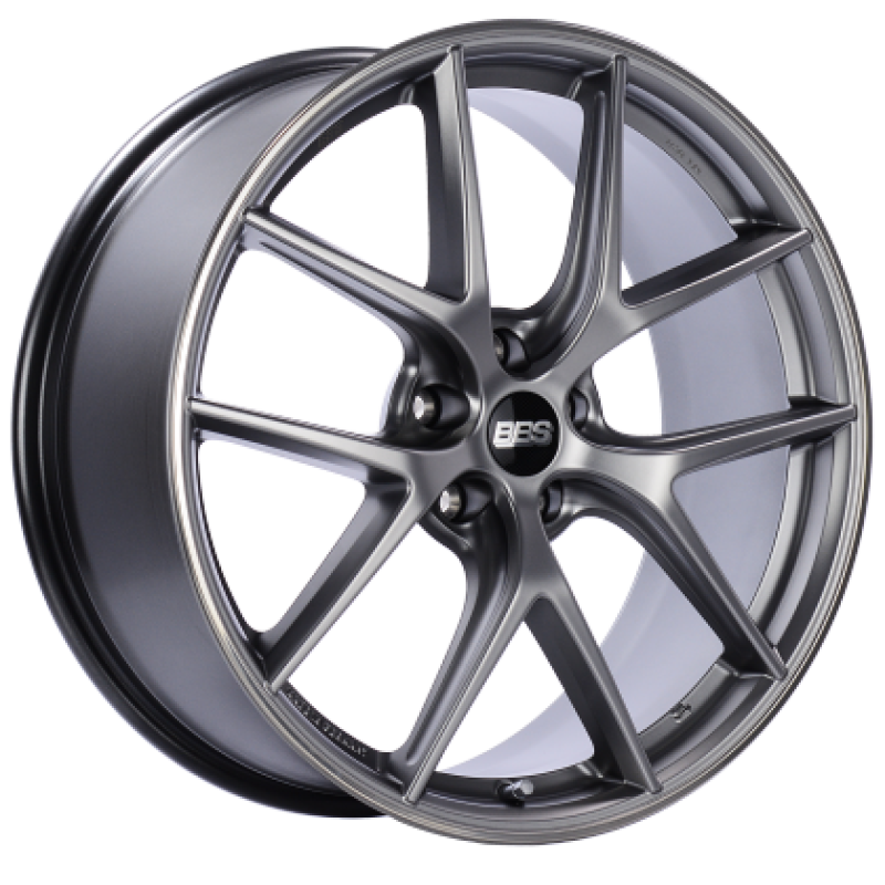 BBS CI-R 19x9.5 5x120 +25 Rueda protectora de llanta pulida plateada platino -82 mm PFS/Clip requerido