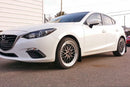 Rally Armor 2014+ Mazda3/Mazdaspeed3 UR Guardabarros negro con logotipo gris