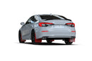 Rally Armor 2022+ Honda Civic (Incl. Si/Sport/Touring) UR Faldilla guardabarros negra con logotipo rojo