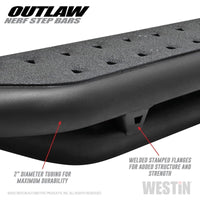 Barras de paso Nerf Westin 2020 Jeep Gladiator Outlaw - Negro texturizado