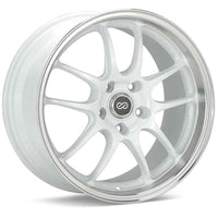 Enkei PF01SS 17x9.0 +60 5-114.3 White w/ Machined Lip Honda S2000 AP1 AP2