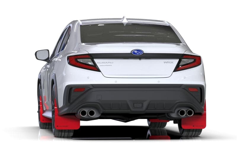 Rally Armor 2022+ Subaru WRX Red UR Mud Flap w/ Black Logo (MF92-UR-RD/BLK)