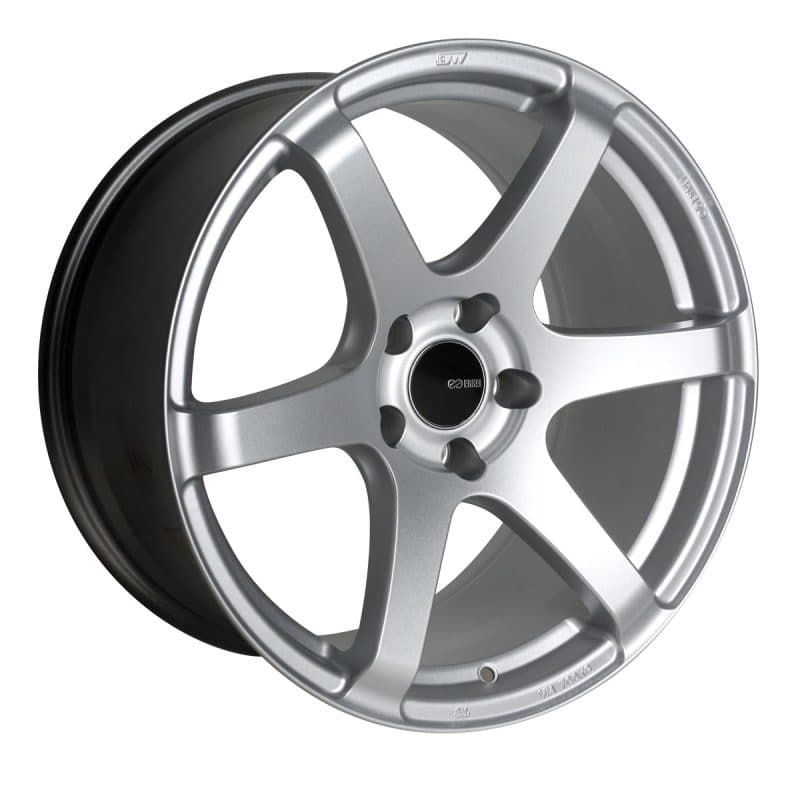 Enkei T6S 18x9.5 35 mm Offset 5x112 Patrón de pernos 72.6 Diámetro Rueda plateada mate (485-895-4435SP)