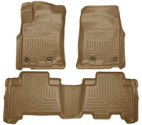 Husky Liners 2013 Toyota 4Runner WeatherBeater Tan Revestimientos para el piso del asiento delantero y segundo