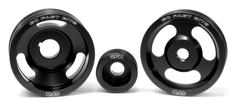 Go Fast Bits Under-Drive Pulley Set - 3 Pulleys and Belts - Forester XT 03-08, WRX/STI 03-07