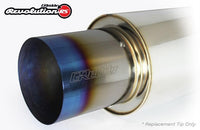 GReddy Universal Burnt Titanium Muffler Tip - 115mm Diameter 120mm Length