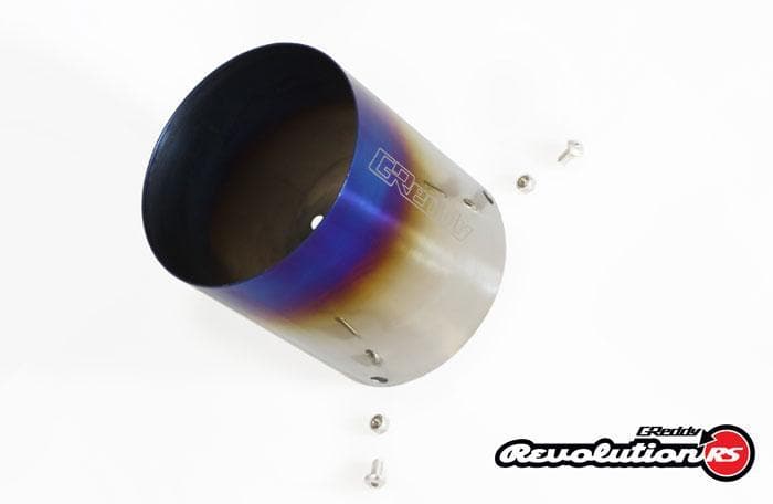 GReddy Universal Burnt Titanium Muffler Tip - 115mm Diameter 120mm Length