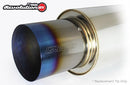 GReddy Universal Burnt Titanium Muffler Tip - 115mm Diameter 170mm Length