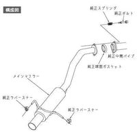 HKS Silent Hi-Power Axle-Back Exhaust - 2015 Honda Fit