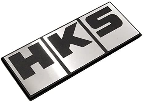 HKS Silver Block Logo Emblem