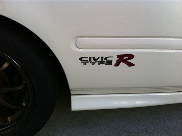 Honda Japan EK9 Left or Right CTR Side Decal Dark Outline (Civic)