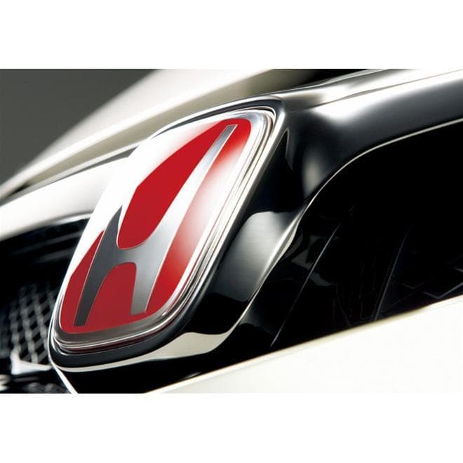 Honda Japan Front Red "H" Emblem - Civic FD2 / Fit GE8 / CR-Z ZF1