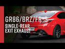 MBRP BRZ / 86 / GR86 / FR-S Salida trasera única con respaldo de gato de acero inoxidable de 3 pulgadas (mbrpS4806AL)