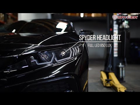 Spyder 16-20 Toyota Tacoma LED Model Only High-Power LED Headlights - Chrome PRO-YD-TT16LEDAP-C (spy5088383)