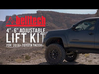 Belltech 16-21 Toyota Tacoma 4WD (excluye TRD PRO) 4-6 pulgadas. Kit de elevación (bel154301TP)